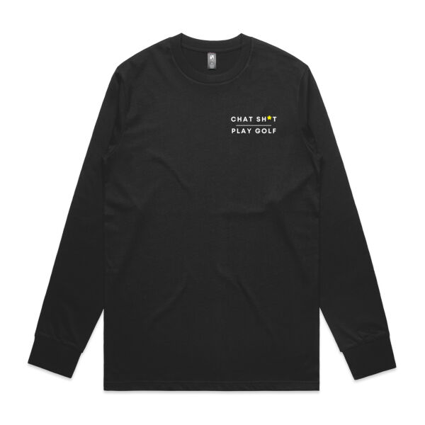 Chat Sh*t & Play Golf Tee - Tāne - Mens Original Long Sleeve Tee  Thumbnail